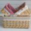 New Style Easy Baskets Small Wicker Box Cosmetic Boxes Wit Fabric Lining
