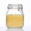Set 5 Clear Eco-friendly Square Glass Storage Jars with Clip Locking Lid
