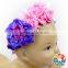 Yellow Red Blue Colorful Rose Flowers Garland Kids Party Wear Girls Head Band