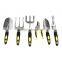 Heavy Duty Aluminum Alloy with Ergonomic Handles 7 pieces Garden Tools Set include 6 tools