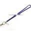 Popular Promotion Gift PU Leather Lanyard with Purple Crystal Gem, Swivel Snap Hooks, Key ring accembly, Acrylic Gem Key chain