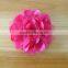 fabric satin and mesh flower clip for kids hair accessories