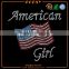 american flag girl rhinestone transfers motif