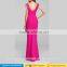 2016 new fashion custom design summer ladies long dresses , hot sale V neck sexy dress for women