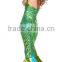 Halloween cosplay wear sexy green mermaid dress for women MZ004