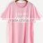 New arrival ODM wholesale custom clothes fashion pink boutique short sleeve cotton rubber print kids oversized t shirt