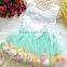 new wholesaler baby princess christmas dresses girls skirt set with bowknot