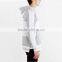New designer blank hoodie grey and white hoodie side zip