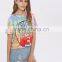 2017 Wholesale T-Shirt Tie Dye Drop Shoulder Rayon Stretchy Soft Tees Short Sleeve Printing Round Neck