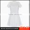 MGOO 2015 Cheap Clothes China Vintage White Dresses Stand Neck Short Split Sleeves A Line Party Dresses Vestidos