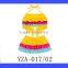 2017 Kids Summer Children Colorful Ruffle Separable Rainbow Little Girl Swimwear Holiday Cake Mini Skirt