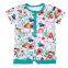 baby ruffle rompers wholesale floral animal print newborn baby clothes body romper for kids