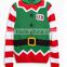 Men print cotton christmas elf pattern pullover hooded sweater jumpers with wholesale price