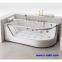 Supply new corner glass whirlpool bathtub for 1 person