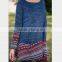 onen Hot new European and American ladies stitching long-sleeved T-shirt dress autumn