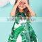 High fashion printed mother and daughter dress design sleeveless mother and daughter matching dresses