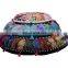 Wholesale Sari Patchwork Round Shape Floor Cushions Handmade Floor Pillows