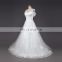 white ruffled tulle off-shoulder neckline dress elgant beading wedding gown for weddings