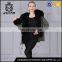 Winter fur coat for women sale black coat with fur collar and cuffs