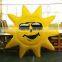 Giant sun shiny holiday decoration inflatable hanging sun with glasses