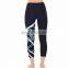 Women sublimation printing capris leggings custom active yoga wear