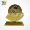 High quality custom design 24k gold plating Vietnam metal trophy cup