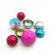 christmas empty gift tin ball,candy packing tin ball