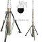 23 feet pneumatic telescopic tripod mast for regular camcorder recording