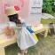 2020 Summer New Kids Girls Dress Children Big Bow Backless Rainbow Clothes Dress