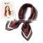 2020  hot  sell Custom Vintage Printed Plaid Silk Scarf Women Fashion Pattern Square Satin Headscarf Ladies Hair Scarves Wholesa