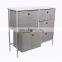 Customized 5L-207 storage chest Nightstand with Drawer, Entry Tables Iron Side Table 2 Mesh Shelves,End Table Storage