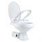 SEAFLO 12V/24V DC Easy to Operated Plastic Portable Automatic Ceramic Electric Toilet for villa