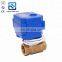 CWX-15N mini electric actuator motor operated ball valve for water leakage detector