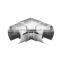 Stainless Steel Rail Fitting 90 Degree Vertical Elbow Slot Tube Connector