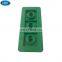 Blue and green color plastic concrete double three cube test mould