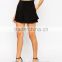 201Korean Summer new style good quality woman wear black fashion shorts/black culotte