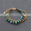 Turquoise beads string bracelet jewelry XE09-0238