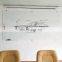 Large size erase magnetic glass white board