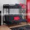 C style Bedroom Furniture Twin Futon Metal Frame Bunk Bed/Triple Bed