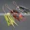 New product high carbon steel assist hook fishing hook silicone skirt fishing accessories fishing skirts silicone rubber tails