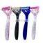 Wholesale customized trendy rubber handle razor can be customized manual disposable razor
