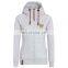Wholesale custom brand ladies plus size casual top crop hooded slim cardigan jacket DIY guillotine bear