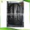 Arch top Wrought iron double storm exterior doors