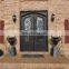 high security black front doors wrought iron doors double exterior