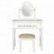 2020 New  simple dressing table designs with stool and drawers
