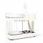 Portable Plastic Travel Toothpaste Dispenser and Toothbrush Holder with Cup
