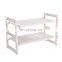 Adjustable 2 layers multifunctional removable board extendable fold space saving stainless steel plastic kitchen storage rack