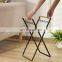 New Design Foldable Storage Recycle Bin Wooden Bathroom Clothes Bin Kitchen Trash Can