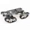 4WD Robot Tank Chassis Kit Black Chassis Shock Absorbing + 4pcs 12V 300RPM Motors with Encoder