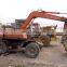 Used hitachi ex60 wheel mini excavator , Original Japan hitachi digger , hitachi ex60 ex100 ex120 ex200